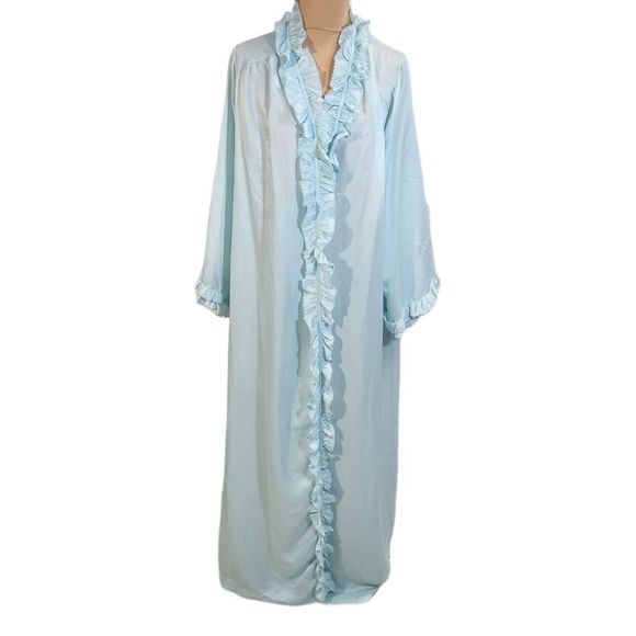 Givenchy true Vintage light blue sleep gown robe made in the US size medium - Picture 2 of 10
